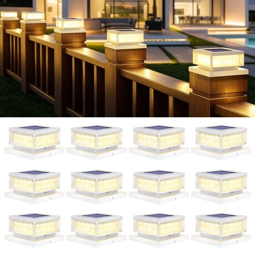 12x led solar deck post - solar,