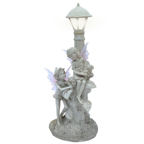 Solar fairy lamppost statue - solar,