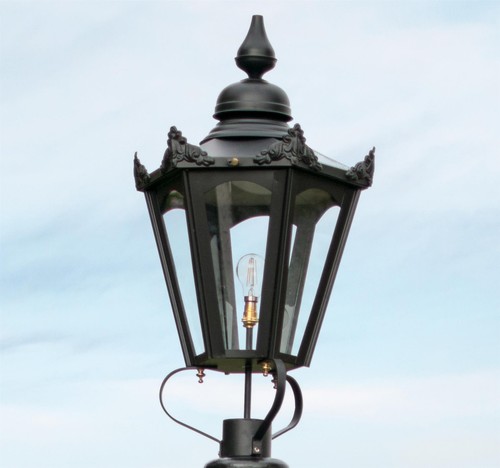 Black hexagonal victorian - black,