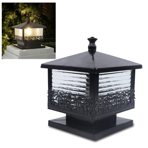Vintage black pillar light - black,