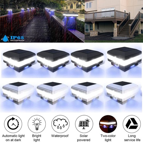 Led solar deck post - 2-8x,
