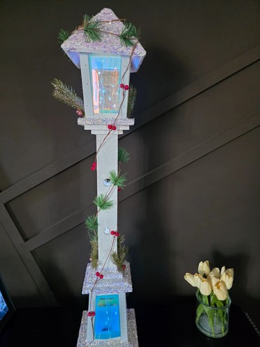 Iridescent christmas lamp - christmas,
