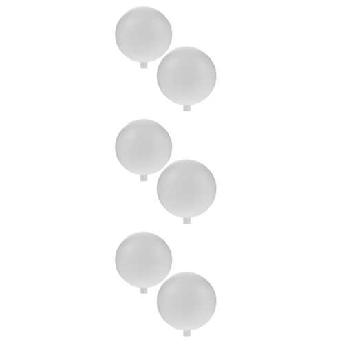 6pcs reusable white - reusable, globe