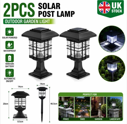 2pcs outdoor solar lights - outdoor,