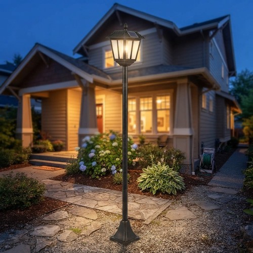 Elegant solar lamp post - elegant,