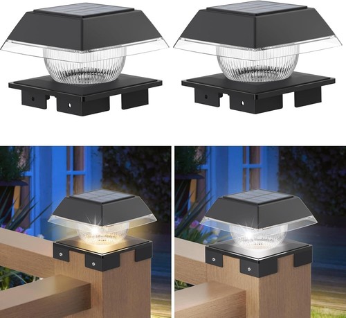 8pcs solar post cap lights - 2-8pcs,